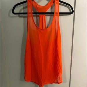 Red, mesh, lululemon tank top, size 4